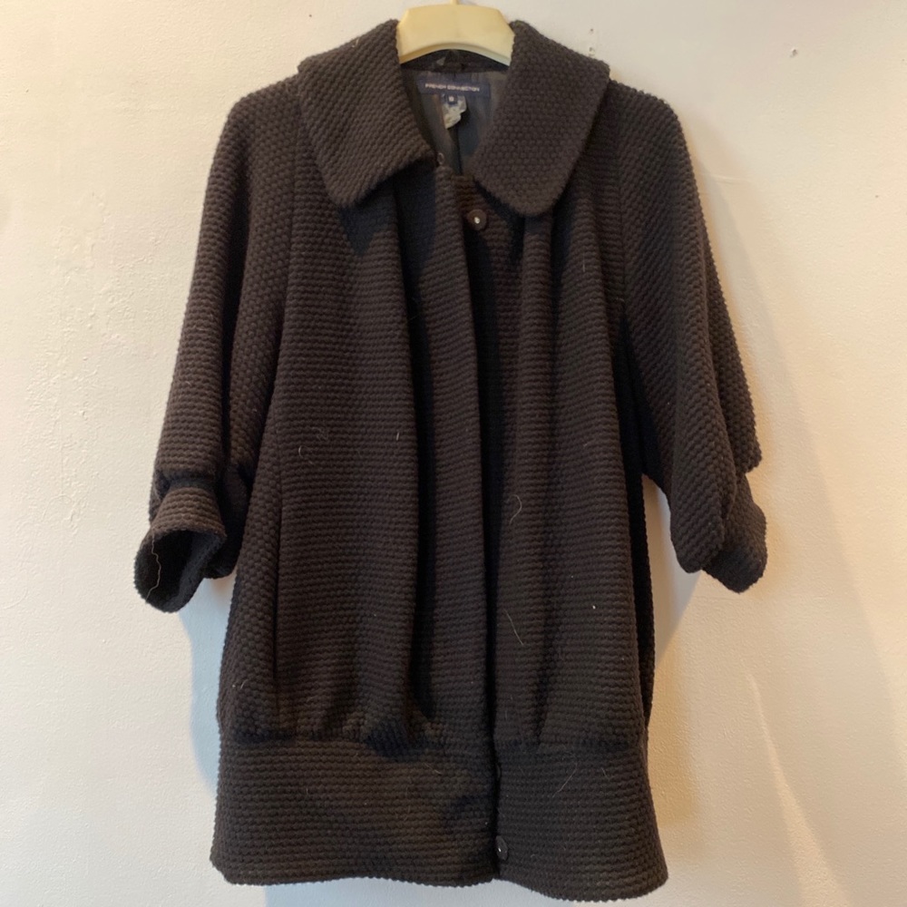 French Connection ¾ sleeve quilted coat
